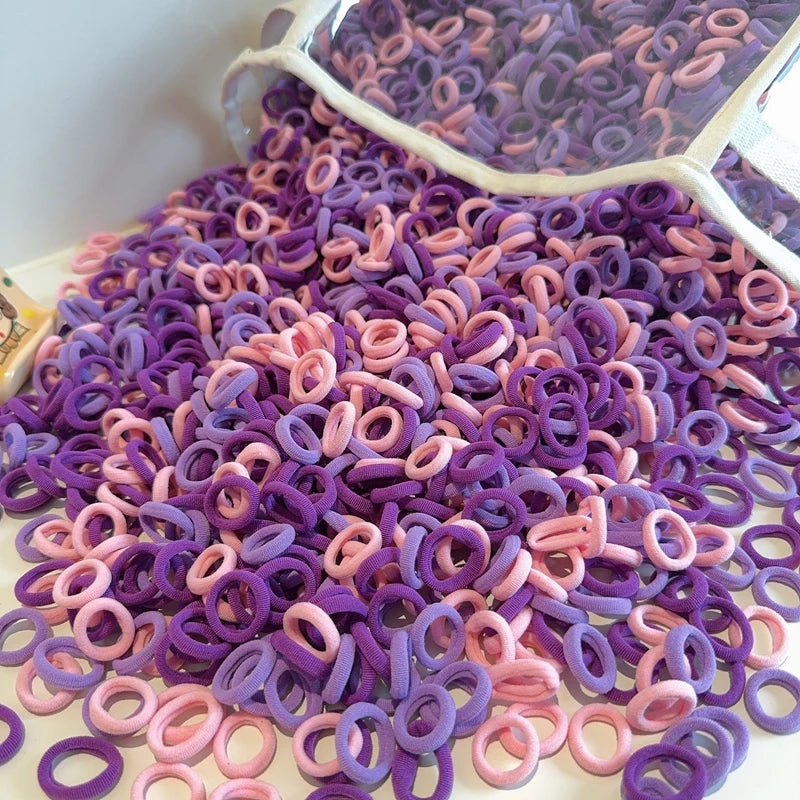 20/50Pcs Elastic Hair Bands Girls Hair Accessories Mini Colorful Nylon Headband Kids Ponytail Holder Scrunchie Ornaments Gift